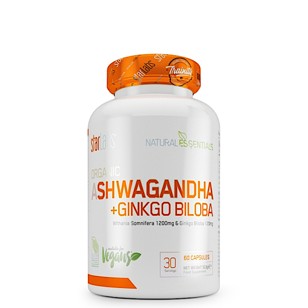 Ashwagandha + Ginkgo Biloba - 60 caps